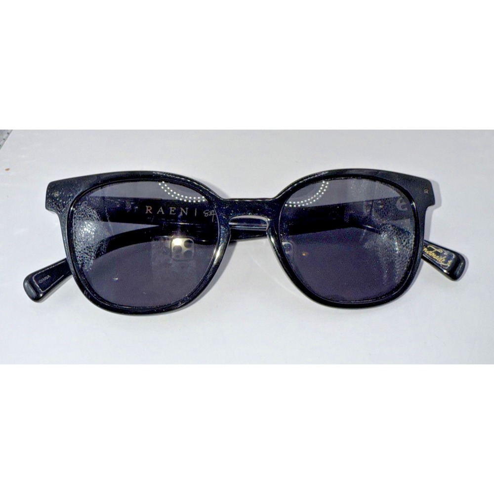 Raen Squire Sunglasses‎ Black Tinted Lens Round Frame Indie Beach Boho